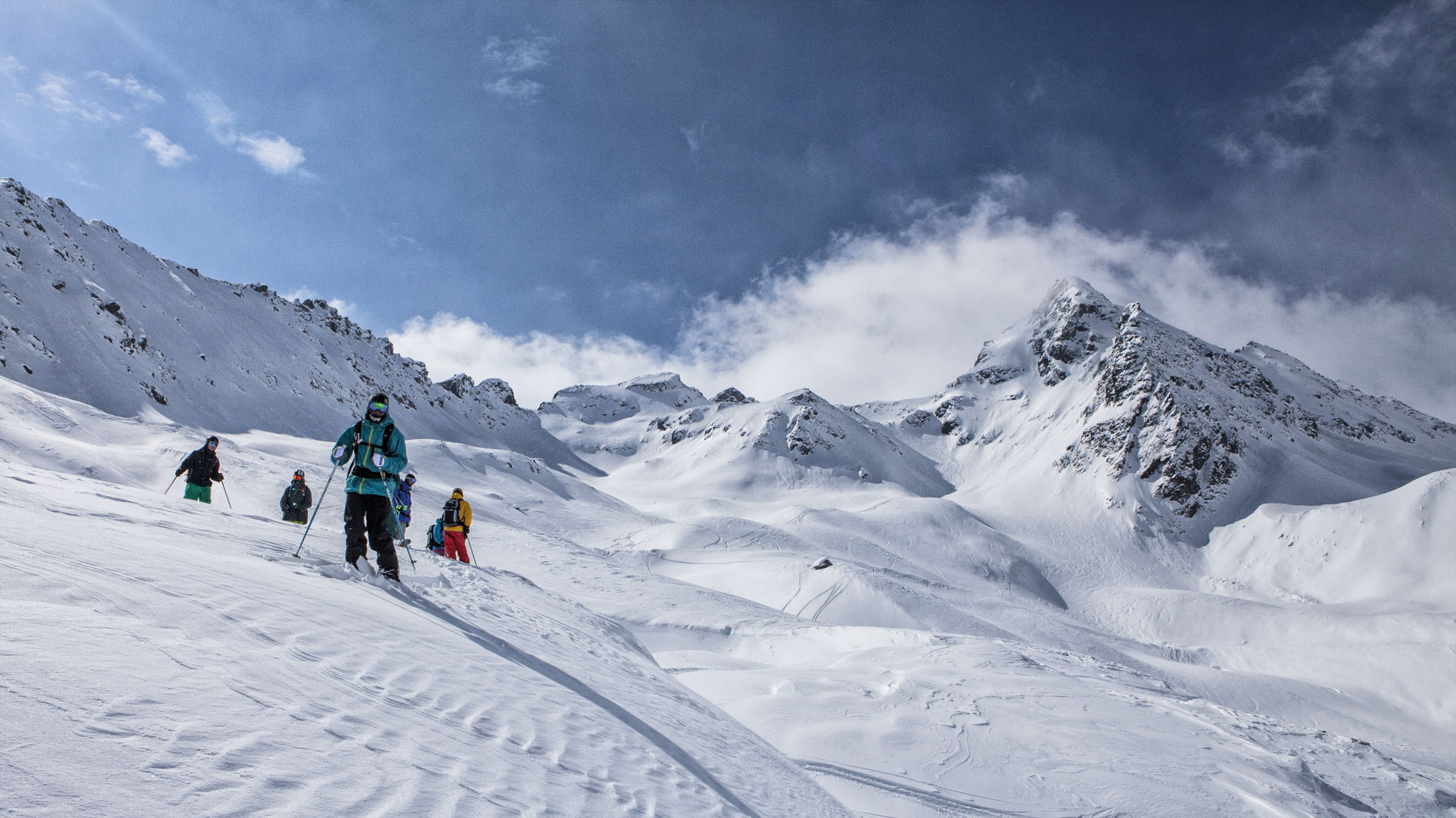 Winter Kaunertal Gletscher Freeride