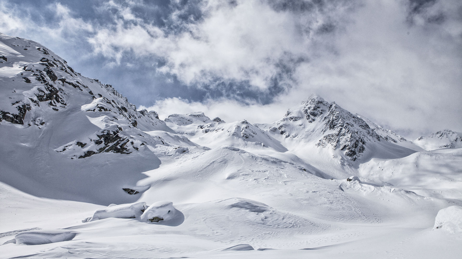 Winter Kaunertal Gletscher Freeride